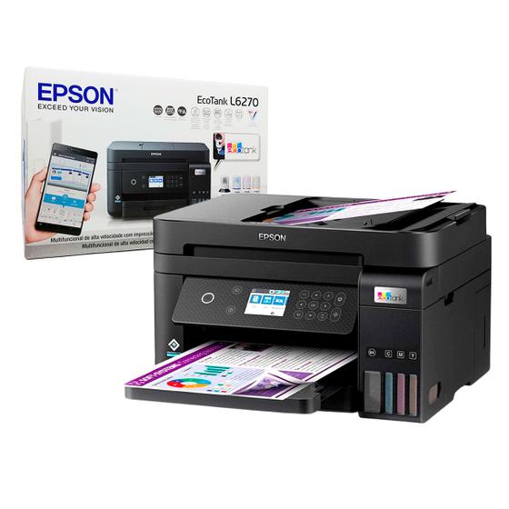 Impressora Multifuncional Epson EcoTank L6270, Colorida, Wi-Fi, Ethernet, USB 2.0, Bivolt Menor preço em Impressora Multifuncional Epson EcoTank L6270, Colorida, Wi-Fi, Ethernet, USB 2.0, Bivolt