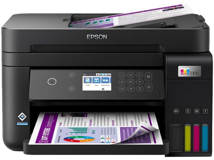Imagem de Impressora Multifuncional Epson Ecotank L6270 Tanque de Tinta Colorida USB Wi-Fi ADF