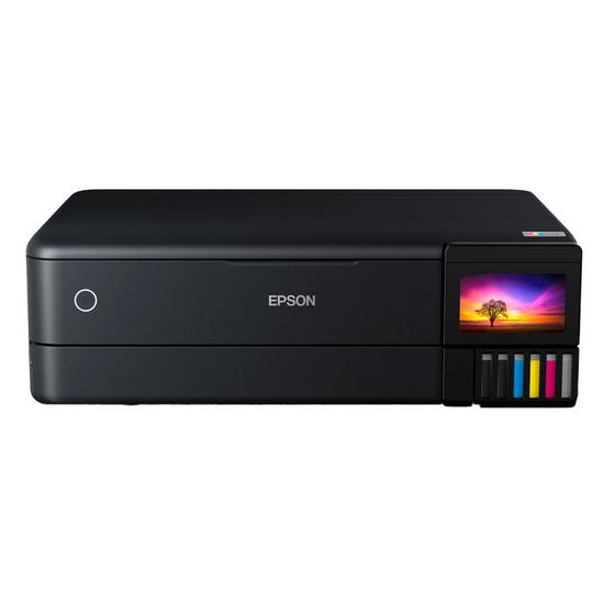 Imagem de Impressora Multifuncional Epson EcoTank L8180, Fotográfica, Colorida, Wi-Fi, 110V, USB, Visor LCD, Preto - C11CJ21302