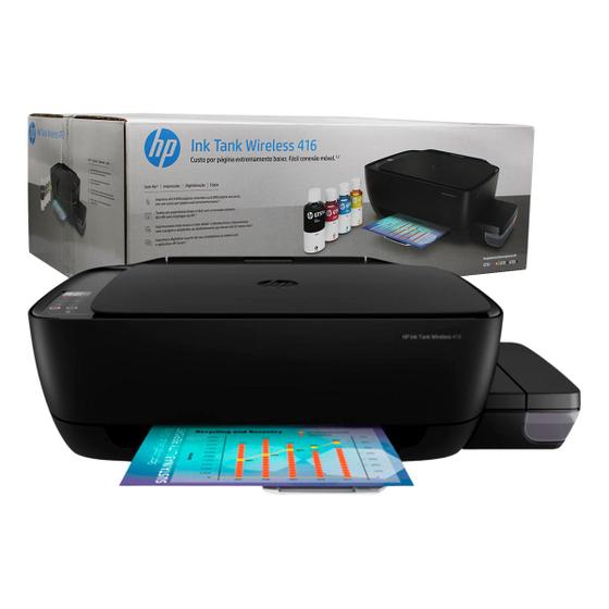 Impressora Multifuncional HP Ink Tank 416, Colorida, WiFi, USB 2.0