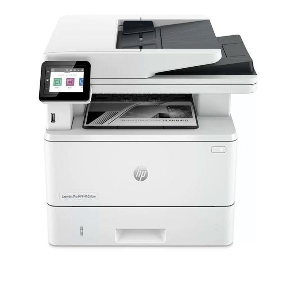 Impressora Multifuncional Hp Laserjet Pro Monocromática Wi-fi USB Mfp 4103fdw 110v Menor preço em Impressora Multifuncional Hp Laserjet Pro Monocromática Wi-fi USB Mfp 4103fdw 110v