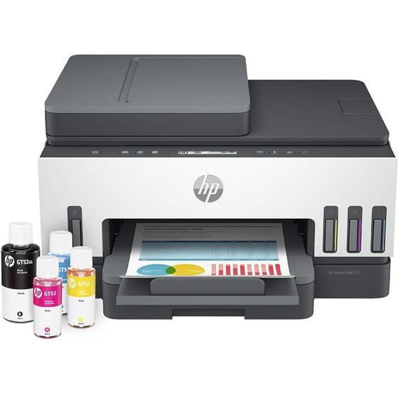 Impressora Multifuncional HP Smart Tank 754 (2h0a6a) Imagem de Impressora Multifuncional HP Smart Tank 754 (2h0a6a)