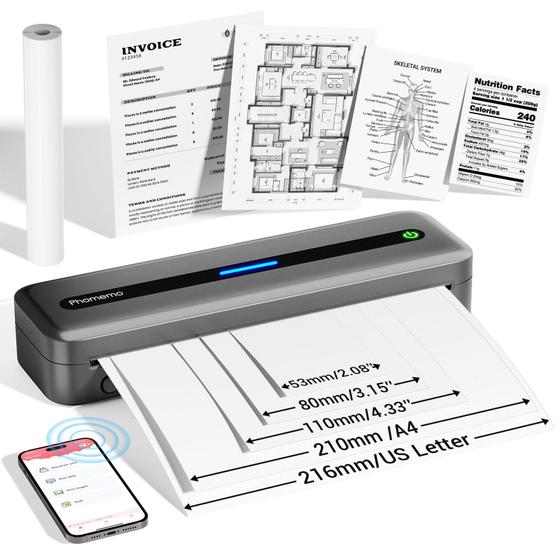 Imagem de Impressora portátil Phomemo M832 Bluetooth sem fio térmica