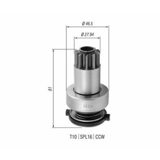 Imagem de Impulsor de partida a3 1.6 1.8 golf 1.8 2.0 fox polo 1.0 1.6 2.0 variant g4alhambra cordoba