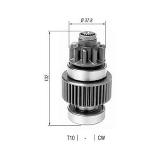 Imagem de Impulsor de partida corolla 1.8 2.0 hilux 3.0 sw4 3.0 camry 2.0 land cruiser 3.0 lite ace 2.0 f