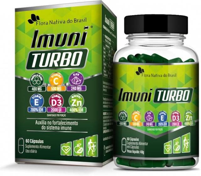 Imagem de IMUNI TURBO mais Vitamina C 800 mg 60 caps  suplemento alimentar