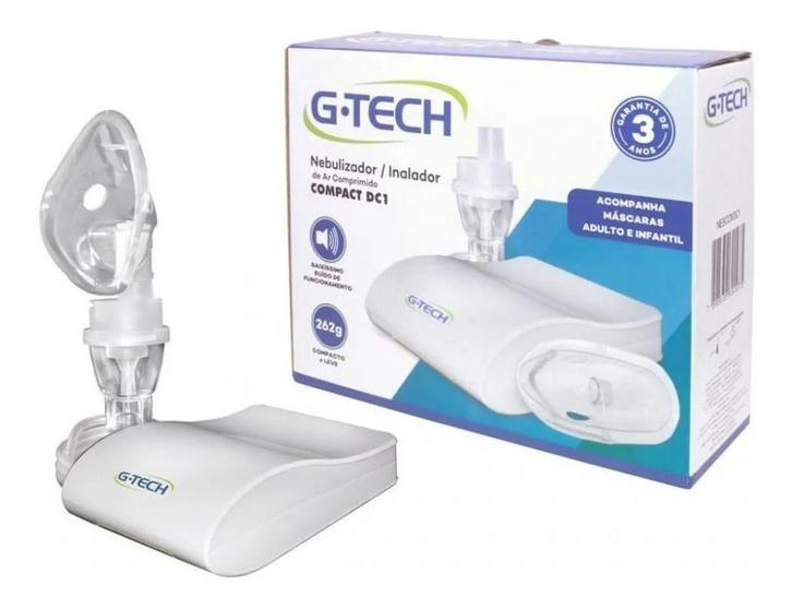 Imagem de Inalador E Nebulizador G-tech Compact Dc1 Adulto E Infantil