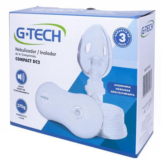 Inalador Nebulizador de ar Comprimido Compact DC2 Gtech Menor preço em Inalador Nebulizador de ar Comprimido Compact DC2 Gtech