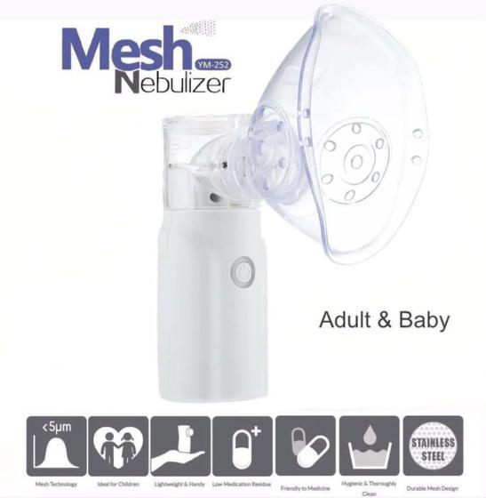Inalador Nebulizador Portátil Adulto/Infantil Recarregável Original Menor preço em Inalador Nebulizador Portátil Adulto/Infantil Recarregável Original
