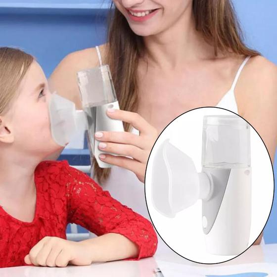 INALADOR NEBULIZADOR PORTÁTIL MESH NEBULIZER Branco/Cinza Menor preço em INALADOR NEBULIZADOR PORTÁTIL MESH NEBULIZER Branco/Cinza