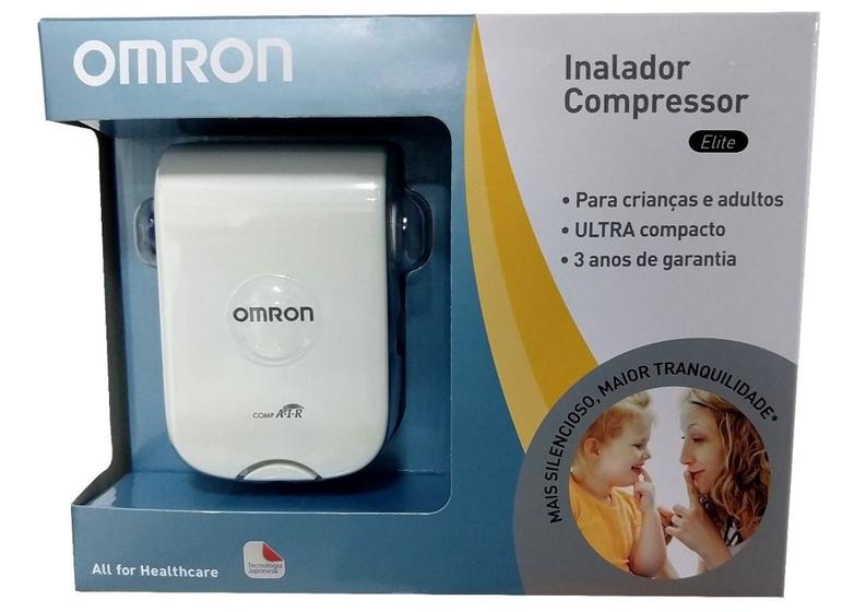 Imagem de Inalador Omron NE-C803 - Inalador e Nebulizador Compressor Elite