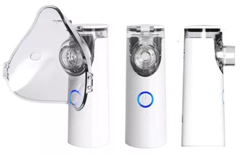 Imagem de Inalador Portátil Sem Fio Recarregável Nebulizador Bivolt Cor Branco 110v/220 Adulto Infantil