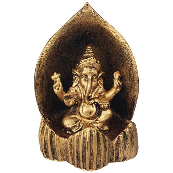 Imagem de Incensário Cascata Gruta Buda Hindu ou Ganesha Zen Para Incenso Cone Backflow