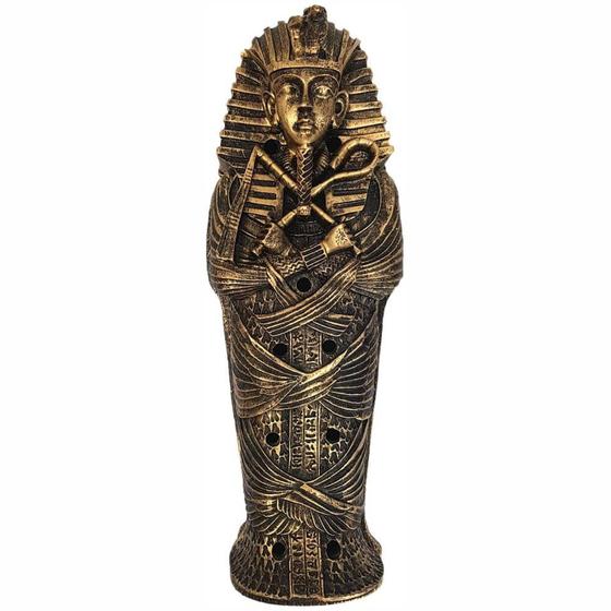 Imagem de Incensário Tutancâmon sarcófago Egito porta incenso
