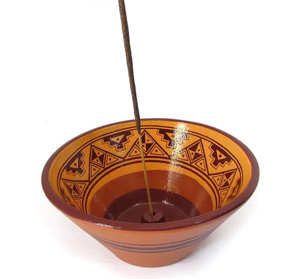 Imagem de Incensário Vareta Peruano Tigela 11cm - Cerâmica