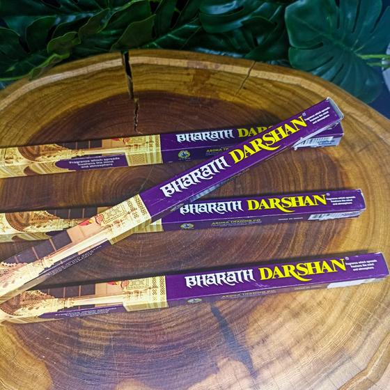 Bharath Darshan Räucherstäbchen – Packung Mit 6 Boxen à 25g (120g Insgesamt)