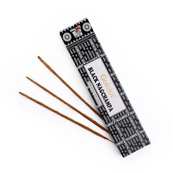 Imagem de Incenso Indiano Goloka Massala Black Nag Champa 15g