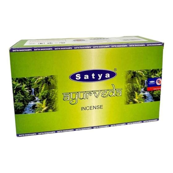 Imagem de Incenso Massala Ayurveda Nag Champa Satya 12 Cxs Com 12 Var