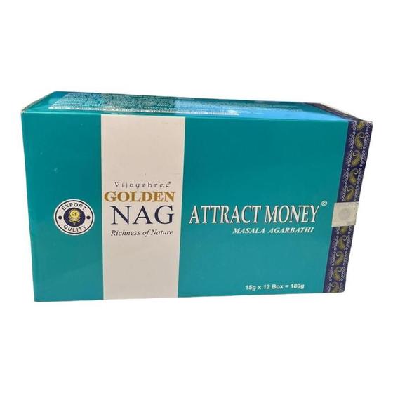 Imagem de Incenso Massala Golden Nagatrai Dinheiro Atracts Money Cxc12