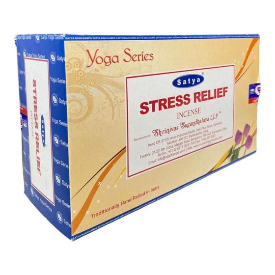 Imagem de Incenso Meditação Massala Stress Relief Satya 12Cxs 12Var