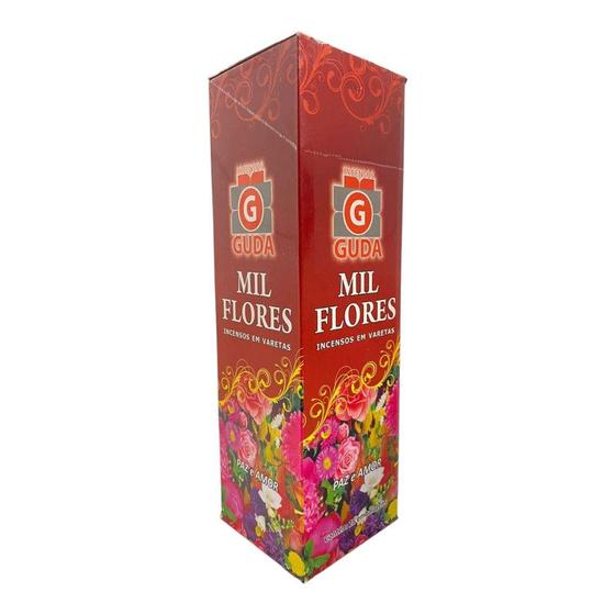 Imagem de Incenso Mil Flores Guda Indiano 25 Caixas com 7 Varetas