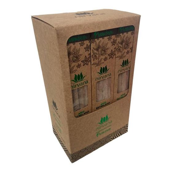 Imagem de Incenso Nat Nirvana Anis Estrelado Premium 12 Cx c/5 Varetas