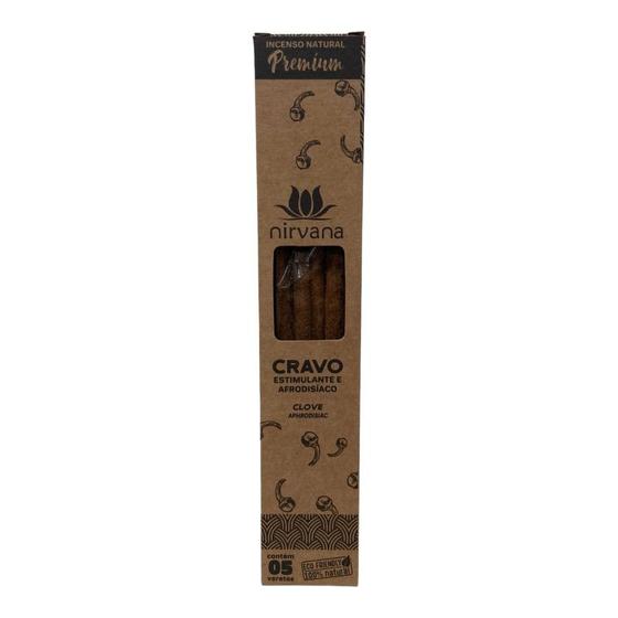 Imagem de Incenso Nat Nirvana Cravo C/ Limão Premium Cx Com 5 Varetas