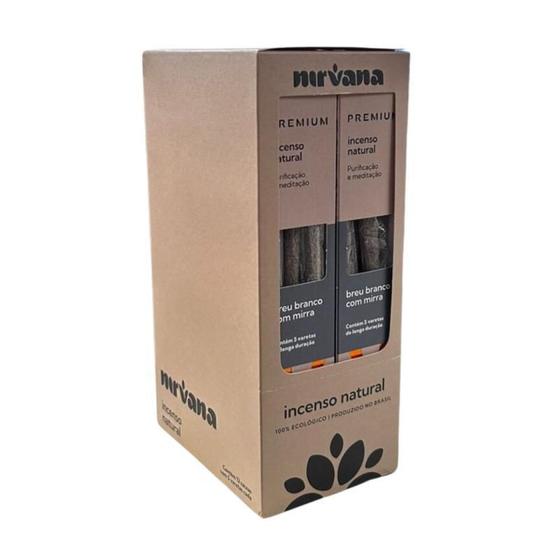 Imagem de Incenso Nirvana Breubranco Com Mirra Premium 12 Cxs C/5 Var