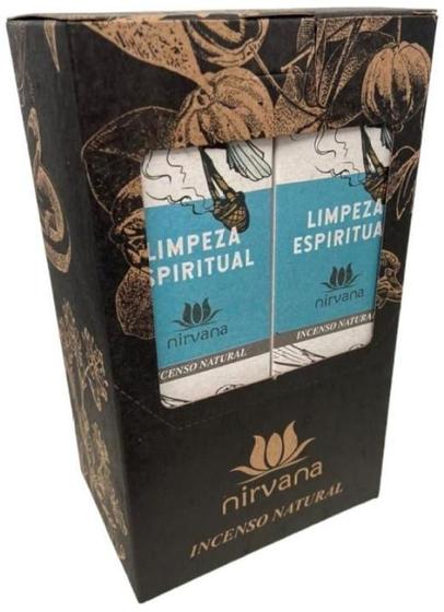 Imagem de Incenso Nirvana Nat Limpeza Espiritual 9 Varetas 45g