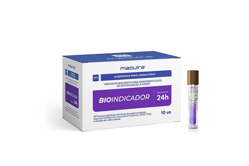 Imagem de Indicador Biológico Bioindicador 24horas 10 Unidades Maquira