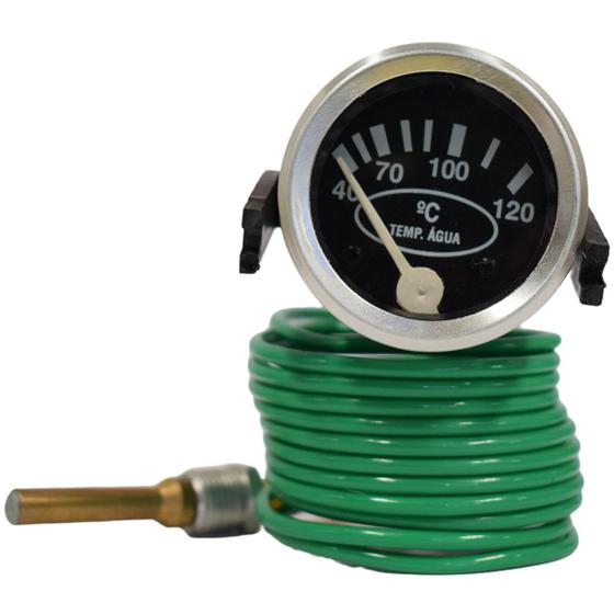 INDICADOR DE TEMPERATURA DE ÁGUA 2,50 METROS 52MM UNIVERSAL REDONDO ROSCA 5/8x18 ESCALA 40 Menor preço em INDICADOR DE TEMPERATURA DE ÁGUA 2,50 METROS 52MM UNIVERSAL REDONDO ROSCA 5/8x18 ESCALA 40
