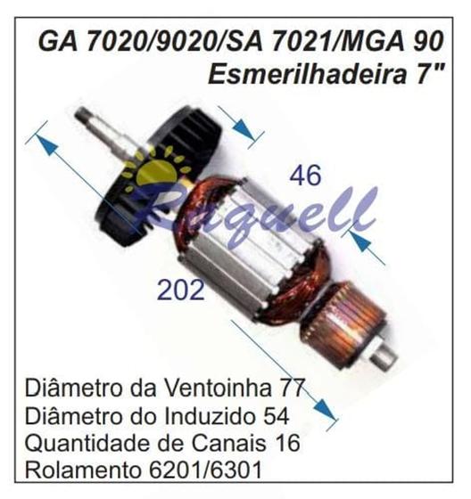 Imagem de Induzido compativel Makita GA7020