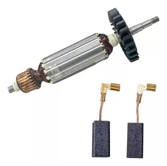 Imagem de Induzido+ E Carvão P/ Esmerilhadeira Dwe 4020br Tipo 01 220v