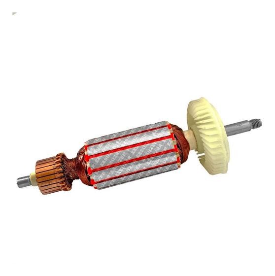 Imagem de Induzido Rotor Para Lixadeira Esmerilhadeira Profissional Elétrica Bosch 1801 110v