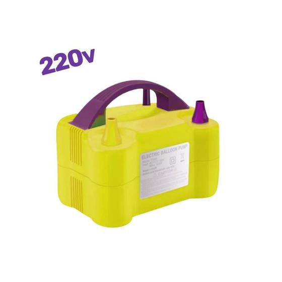 Inflador Elétrico Bexiga Bomba 2 Bicos Roxo / Amarelo 220v é boa?