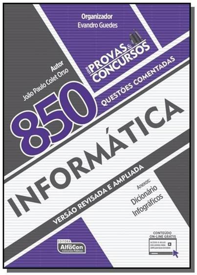 Imagem de Informatica 850 Questoes Comentadas - Alfacon - 1 -  