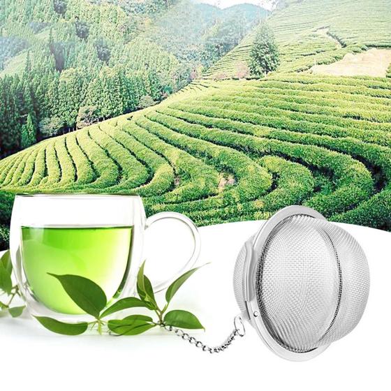 Imagem de Infusor Para Chá De Aço Inox Bolinha Coador Tea Difusor