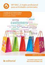 Imagem de Inglés profesional para actividades comerciales. COMT0110 - Atención al cliente, consumidor o usuario