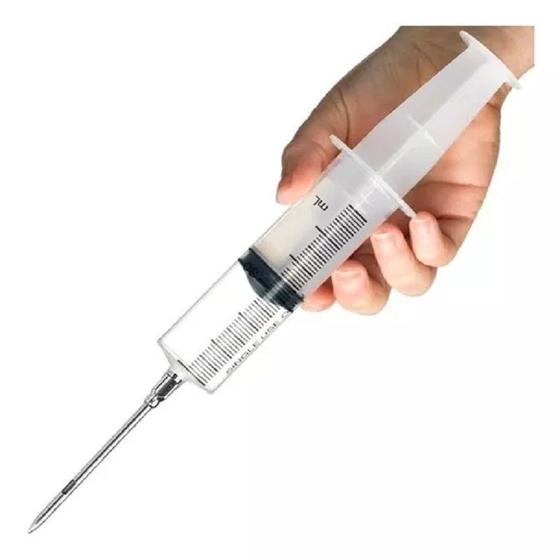 Imagem de Injetor de temperos seringa P/Tempero Injetor 60 Ml Cozinha Churrasco Frango
