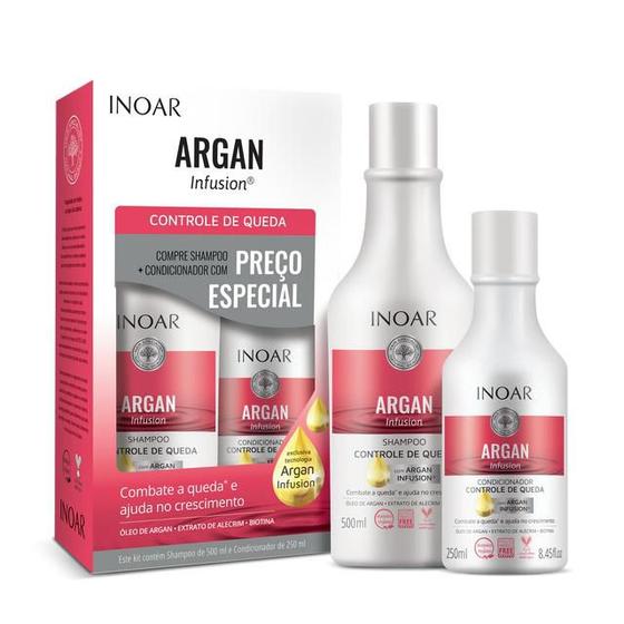 Imagem de Inoar Argan Infusion - Kit Controle de Queda 750ml