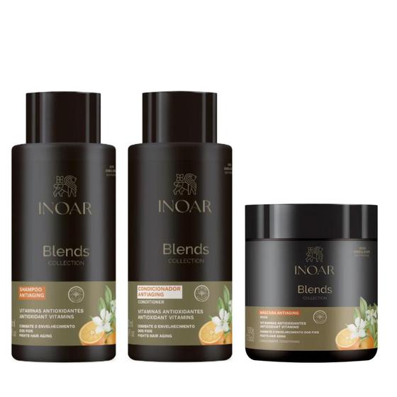 Imagem de Inoar Blends Shampoo e Condicionador 800 ml e Máscara 500 g