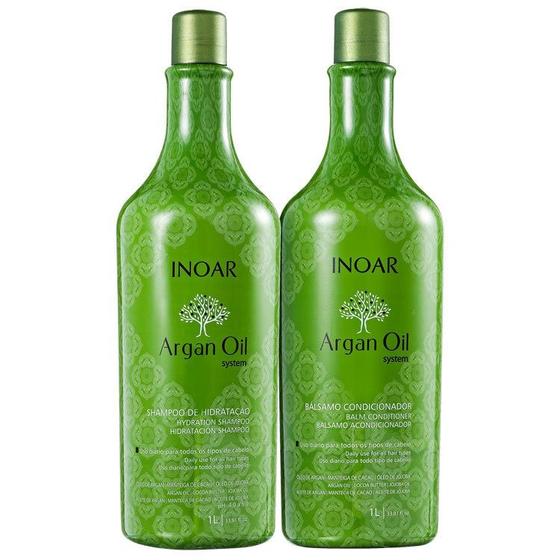 Imagem de Inoar Kit Argan Oil Shampoo e Bálsamo Condicionador - 1000ml