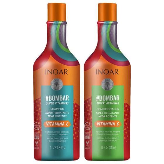 Inoar Kit Bombar Super Vitaminas 2 Litros Imagem de Inoar Kit Bombar Super Vitaminas 2 Litros