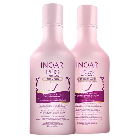 Imagem de Inoar Kit Duo Pós Progressiva Shampoo e Condicionador 250 ml