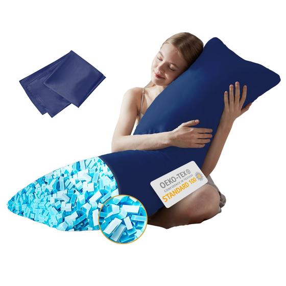 Imagem de Inserção de almofada corporal DOWNCOOL Memory Foam com capa de fibra