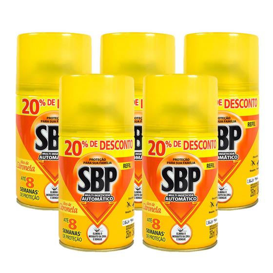 Imagem de Inseticida Automático Sbp Multi Refil 250ml Citronela Kit 12