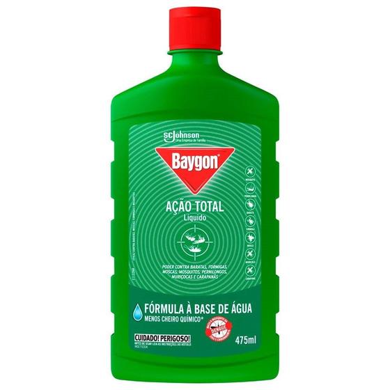 Imagem de Inseticida Líquido Baygon Ação Total Base Água Pet 475ml