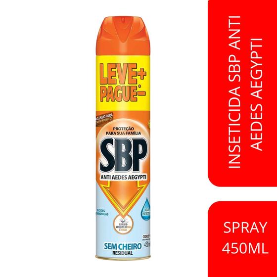 Imagem de Inseticida SBP Anti Aedes Aegypti Spray 450ml