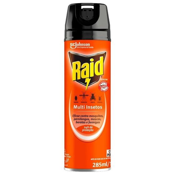 Inseticidas Aerossol Raid Multi Insetos 285ml Embalagem com 12 Unidades Menor preço em Inseticidas Aerossol Raid Multi Insetos 285ml Embalagem com 12 Unidades