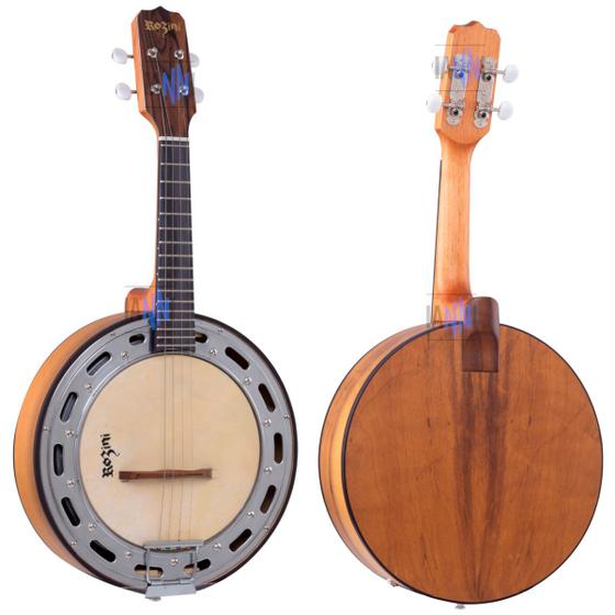 Imagem de Instrumento de samba banjo rozini elétrico imbuia rj14 elfi